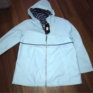 Charles River Apparel New Englander Wind & Waterproof Hoodie Rain Jacket NWT